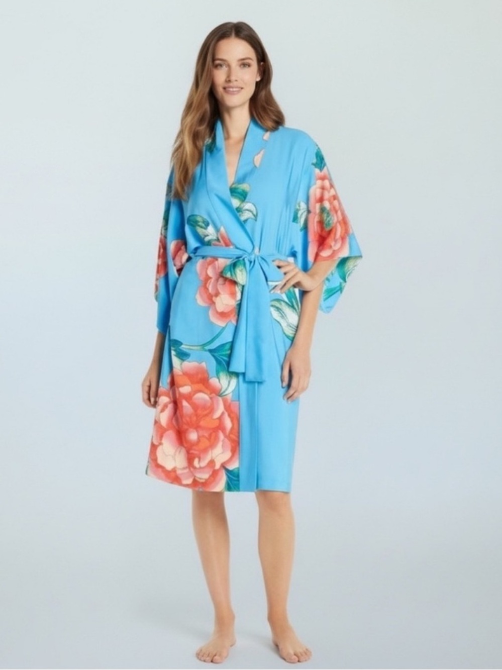 NWT Natori Nova Exquisite Satin Kimono Robe 
size Small